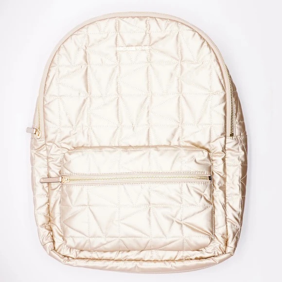 NWT MK Large Metalic Rose Gold Colored Backpack - Picture 1 of 4